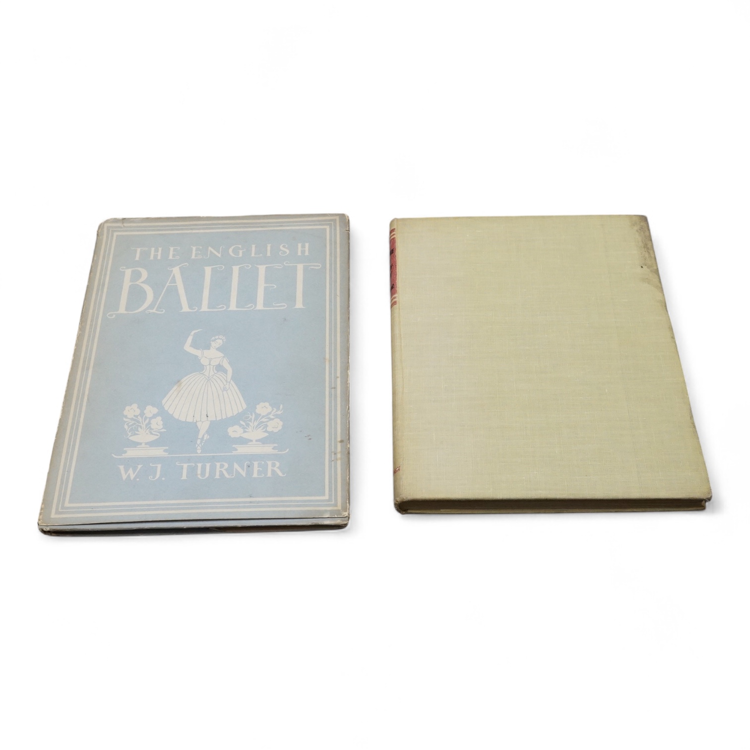 Two heavily autographed theatrical books; The English Ballet by W.J. Turner and A Theatre For Everybody by E.J. Dent, both extensively filled with autographs including; Alec Guiness, Margot Fonteyn, Pamela May, Robert He